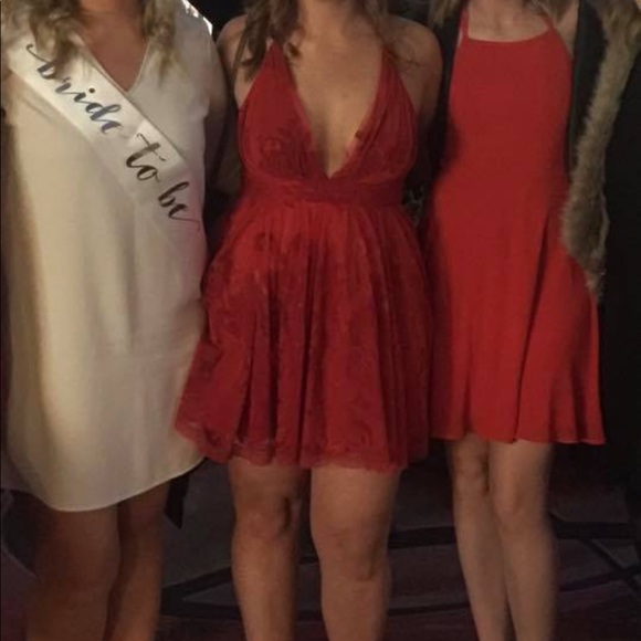 Little Red Party Dress - Picture 1 of 5